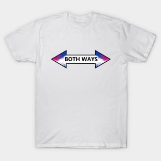 Both Ways Bisexuality LGBT Pride Arrow Design T-Shirt